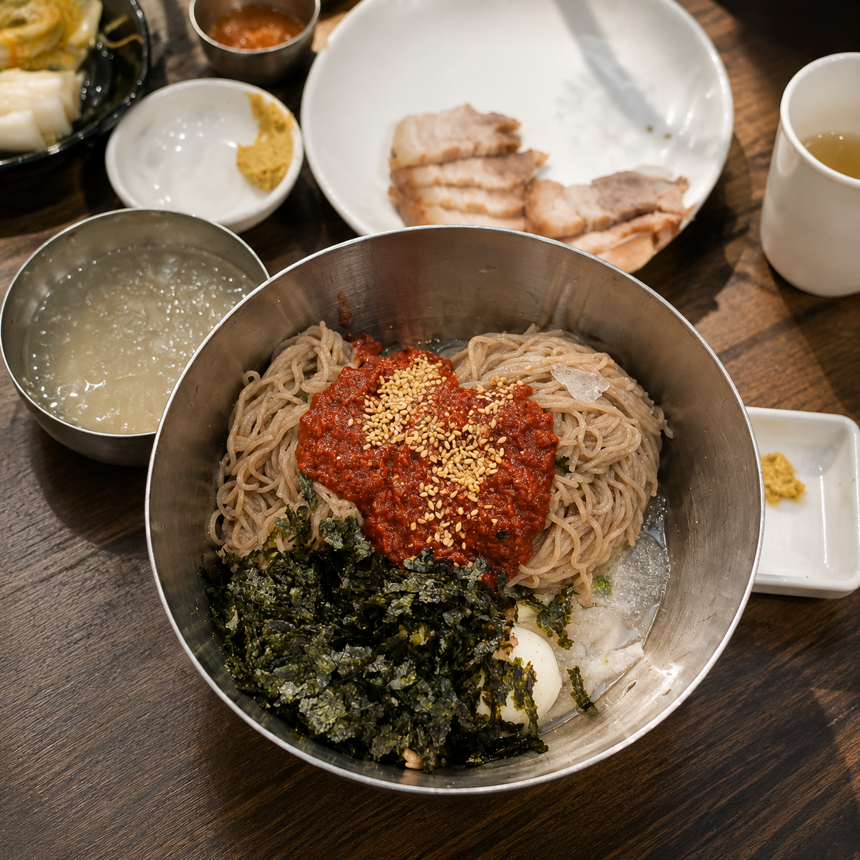 비빔막국수 플레이스 완성 사진