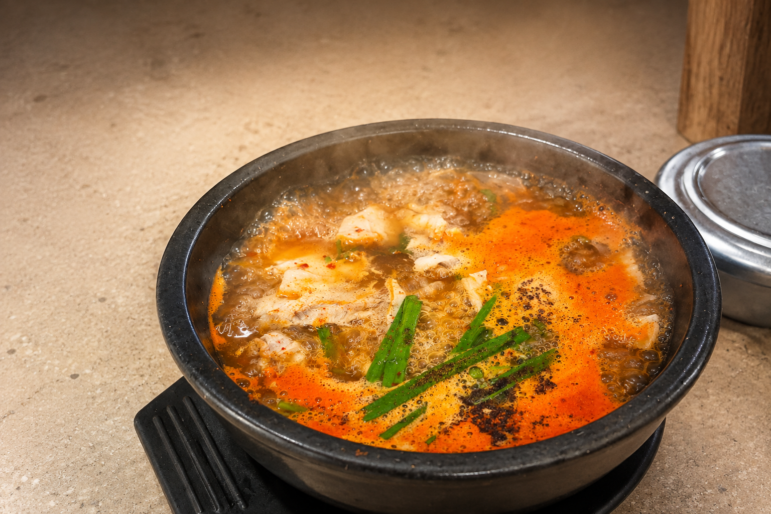 돼지국밥 매장·키오스크 완성 사진