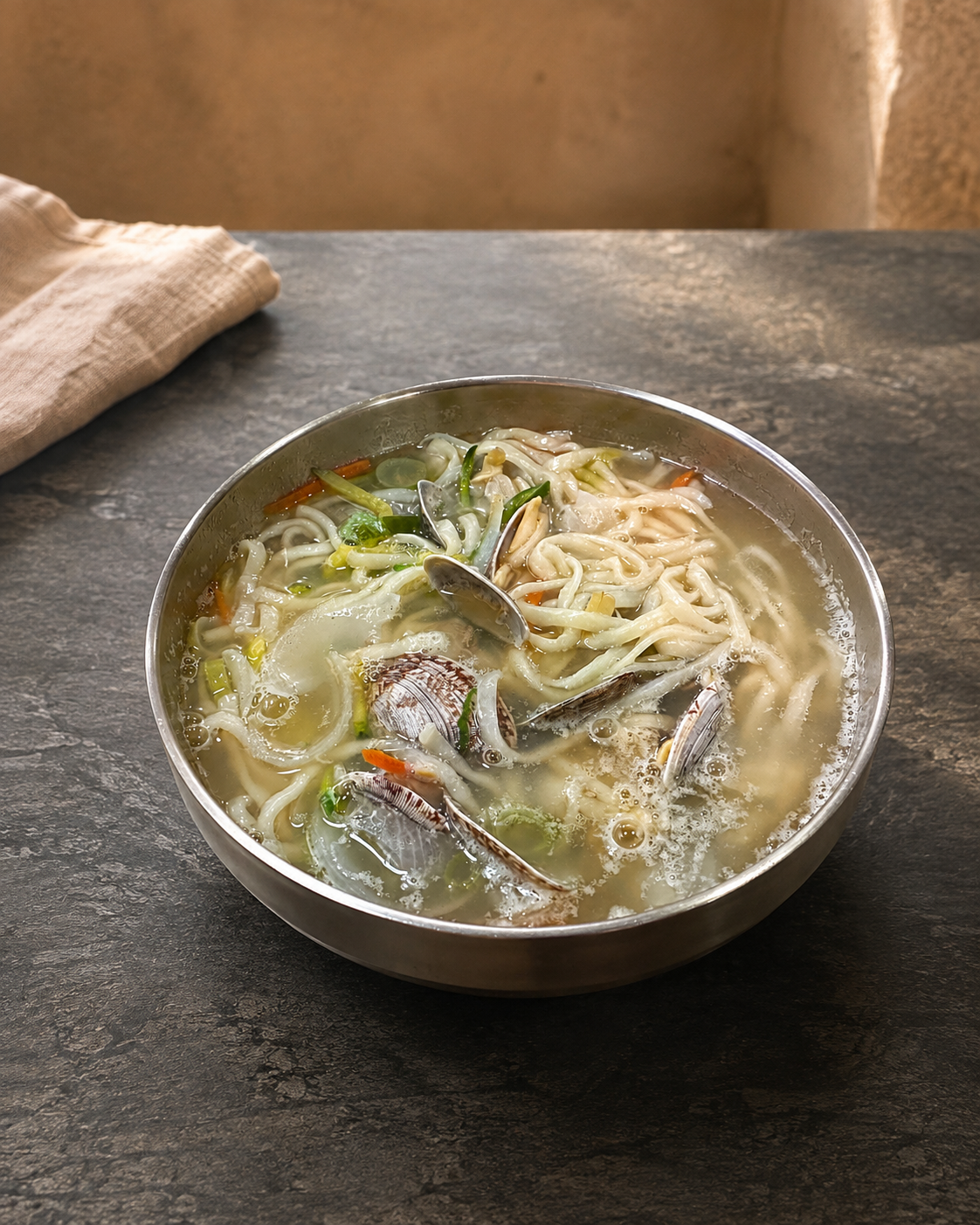 바지락칼국수 플레이스 완성 사진
