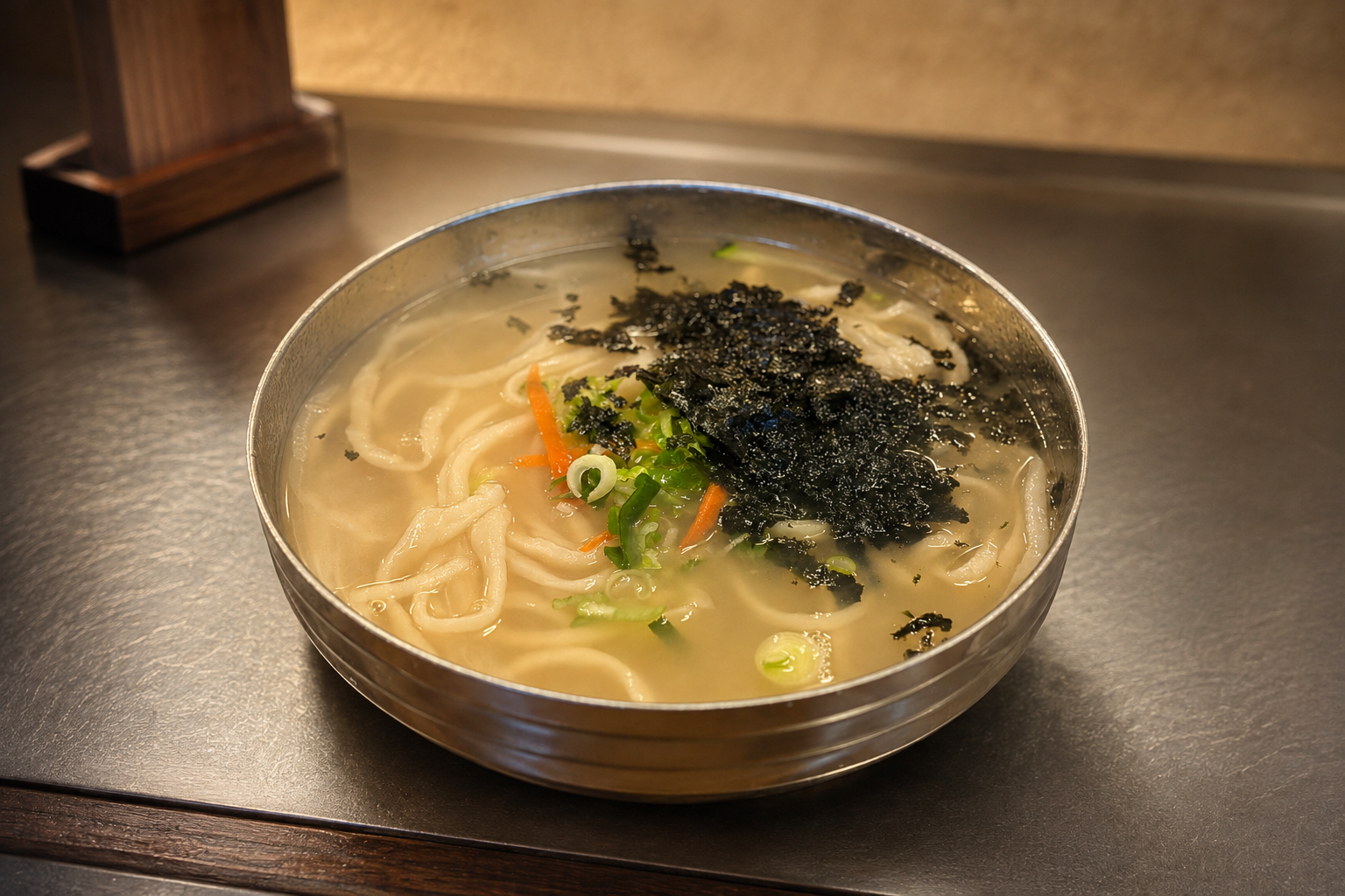 손칼국수 매장·키오스크 완성 사진