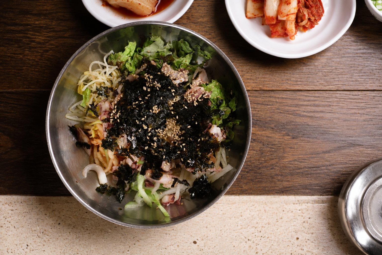 문어비빔밥 플레이스 완성 사진