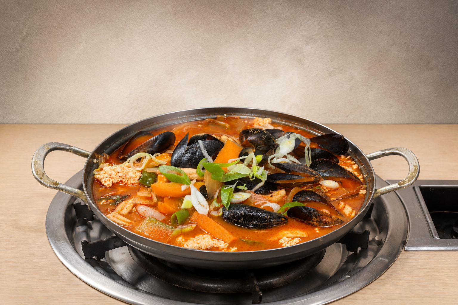 짬뽕순두부 매장·키오스크 완성 사진