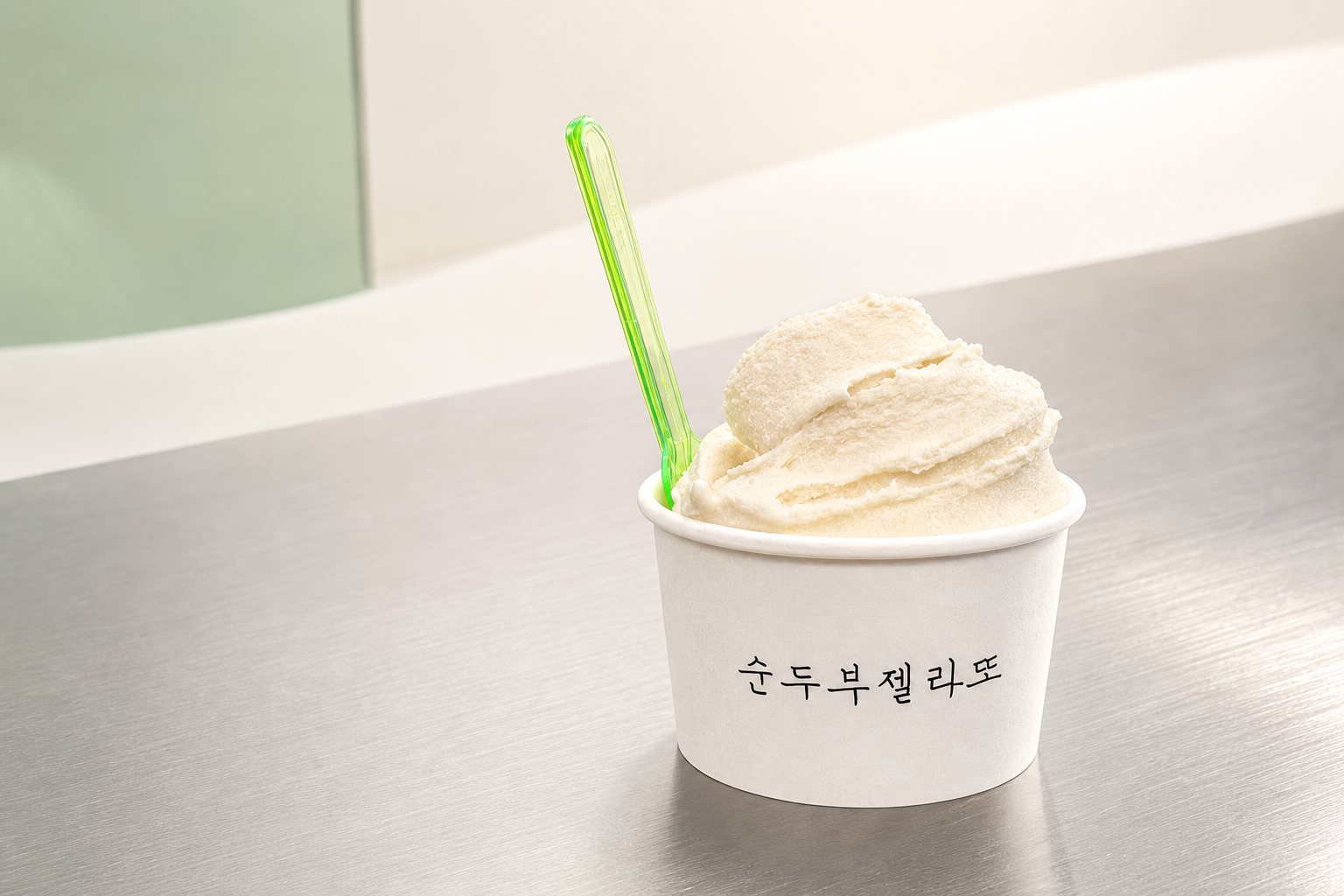 순두부 젤라또 카페 완성 사진