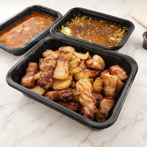옥수수로 구운 삼겹살 배달앱 음식사진